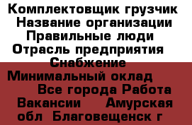 Комплектовщик-грузчик › Название организации ­ Правильные люди › Отрасль предприятия ­ Снабжение › Минимальный оклад ­ 25 000 - Все города Работа » Вакансии   . Амурская обл.,Благовещенск г.